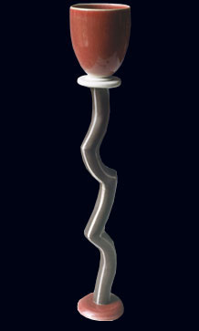 Copa - Porcelain, esmalt and engobe - 1993 - 38 x 7 cm