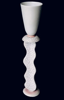 Copa - Porcelain, esmalt, engobe and ceramic pencil - 1994 - 29 x 7 cm