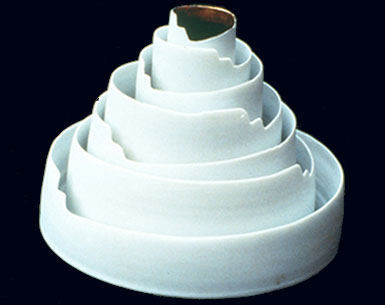 Laberint - Porcelain and gold - 1996 - 17 x 25 cm